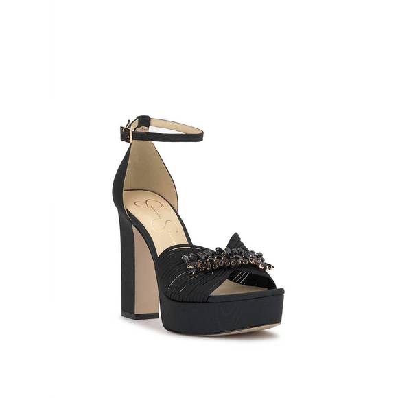 NEW JESSICA SIMPSON women anissia platform sandal in black - Picture 3 of 5
